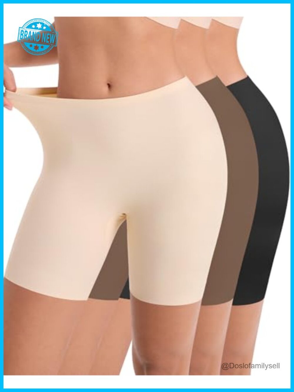 Seamless Cooling Slip Shorts Anti Chafing Boyshorts Under Dresses